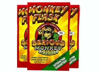 Three Front Monkey Flask by Serious Monkey Bizzness Product