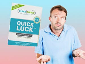 man confused about quick luck