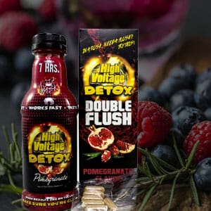 high voltage product bottle and box