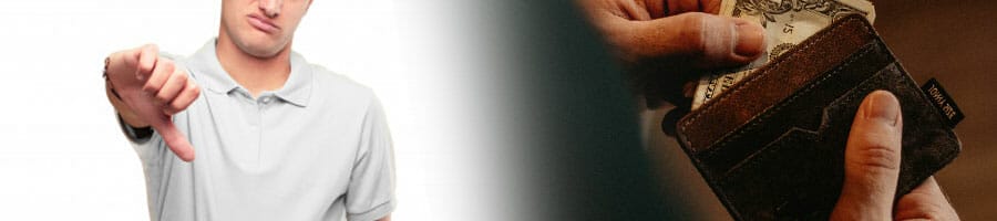 thumbs down and expensive