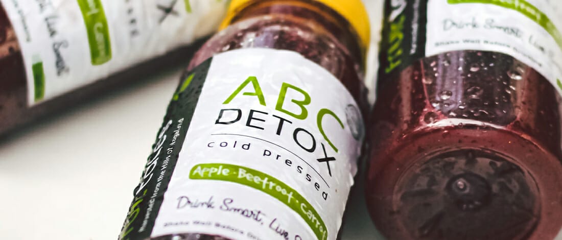 Close up pictures of detox drink