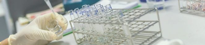 A chemist doing lab work