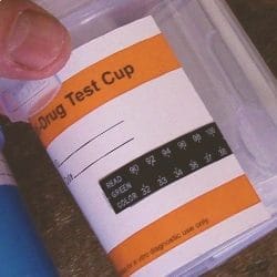 Close up shot of a drug test kit