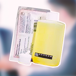 Quick Fix synthetic urine with a blurry background