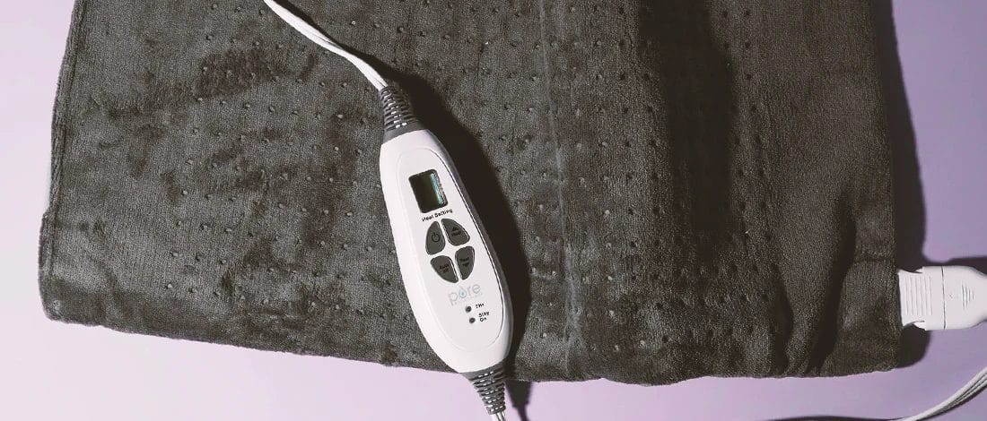 How to Keep Urine Warm with a Heating Pad? A top view shot of an electric heatpad