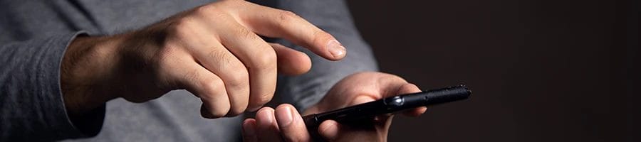 A person doing a review online